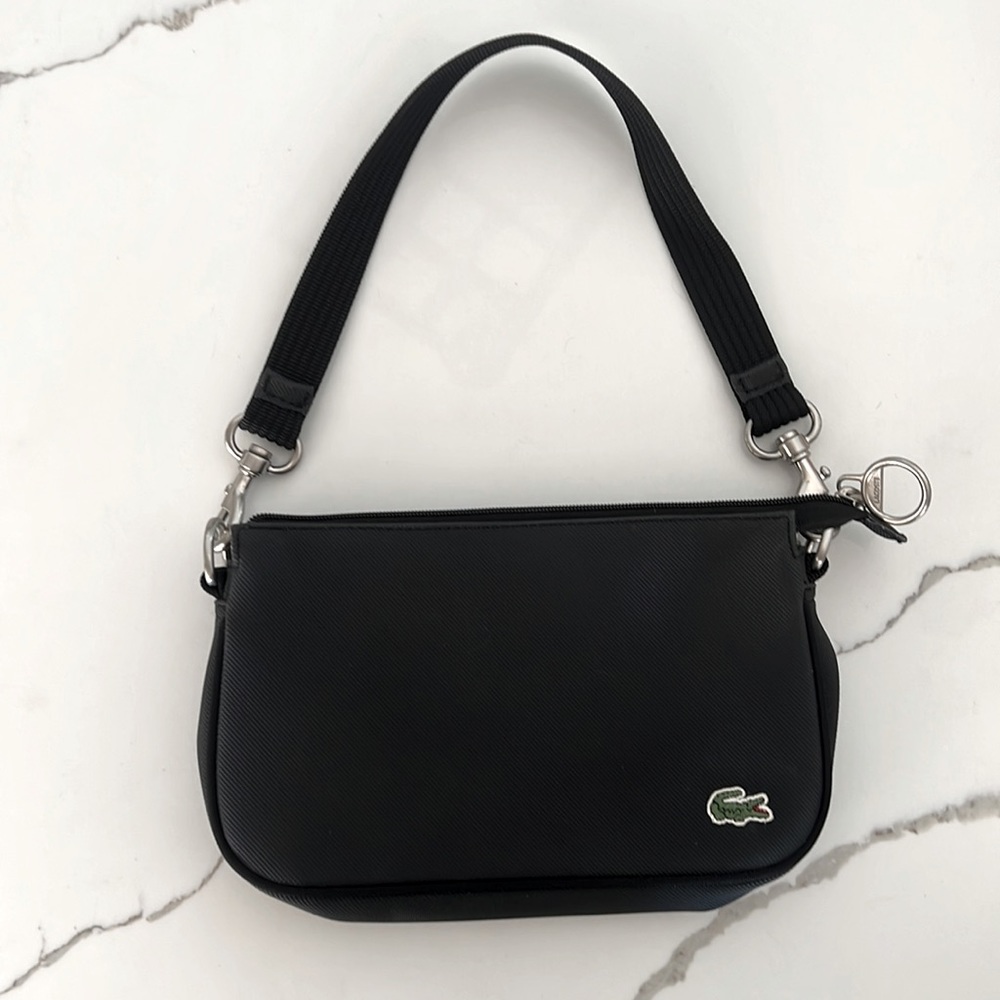Adorable Small Black AUTHENTIC Lacoste Purse